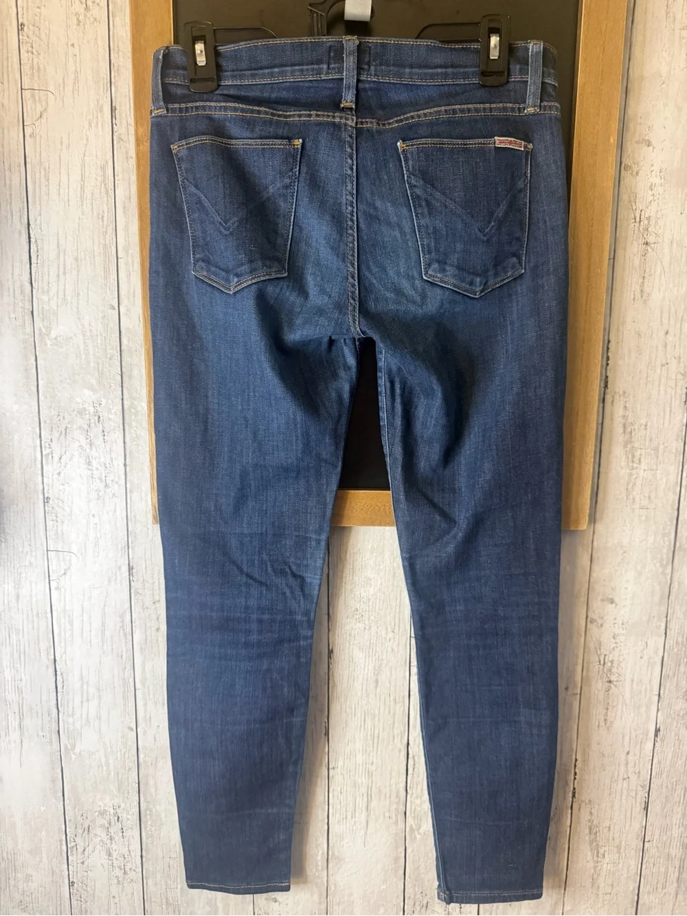 Hudson Krista Super Skinny Jeans Womens 27 Blue Dark Wash Low Rise Stretch 27x27